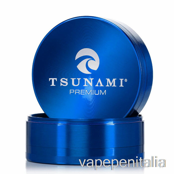 Penna Vape Tsunami Da 3,9 Pollici Smerigliatrice Superiore Affondata In 4 Pezzi Blu (100 Mm)